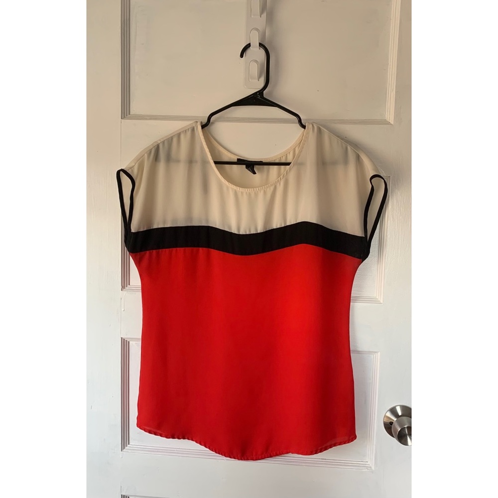 Cream and Red top